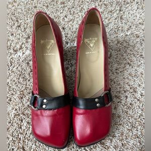 Size 10 red fluevog heels